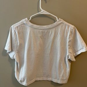 Urban Outfitters White Cropped Tee